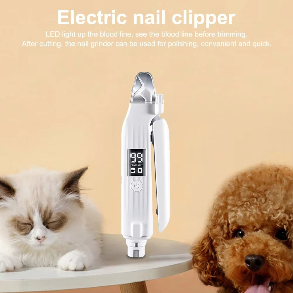 2 in 1 Electric Pet Nail Clipper/Trimmer
